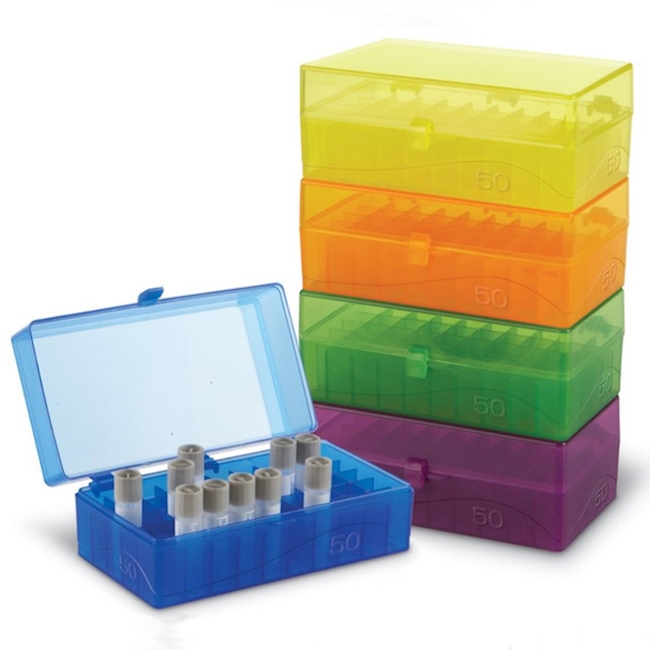 Box for Microtubes 1.5/2.0ml, natural, 50 places